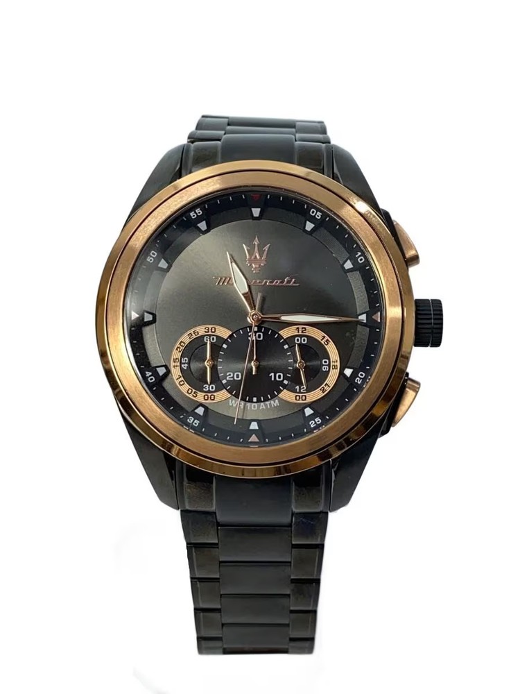 MASERATI Quartz Watch Analog Stainless Black
