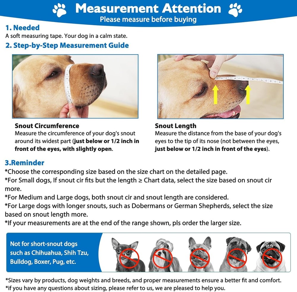 Dog muzzle breathable basket for all sizes