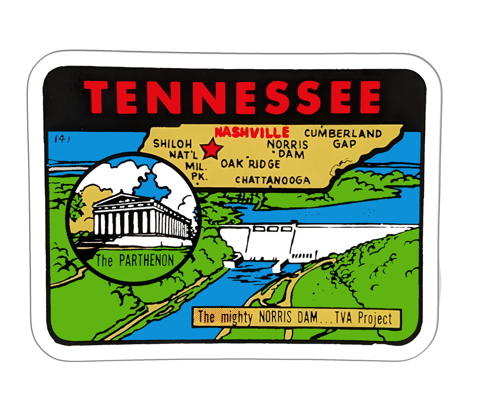 Tennessee Vintage Sticker Decal
