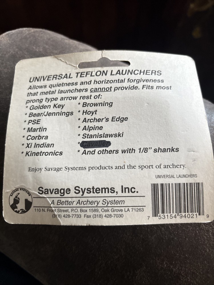 Savage Systems Universal Teflon Launchers