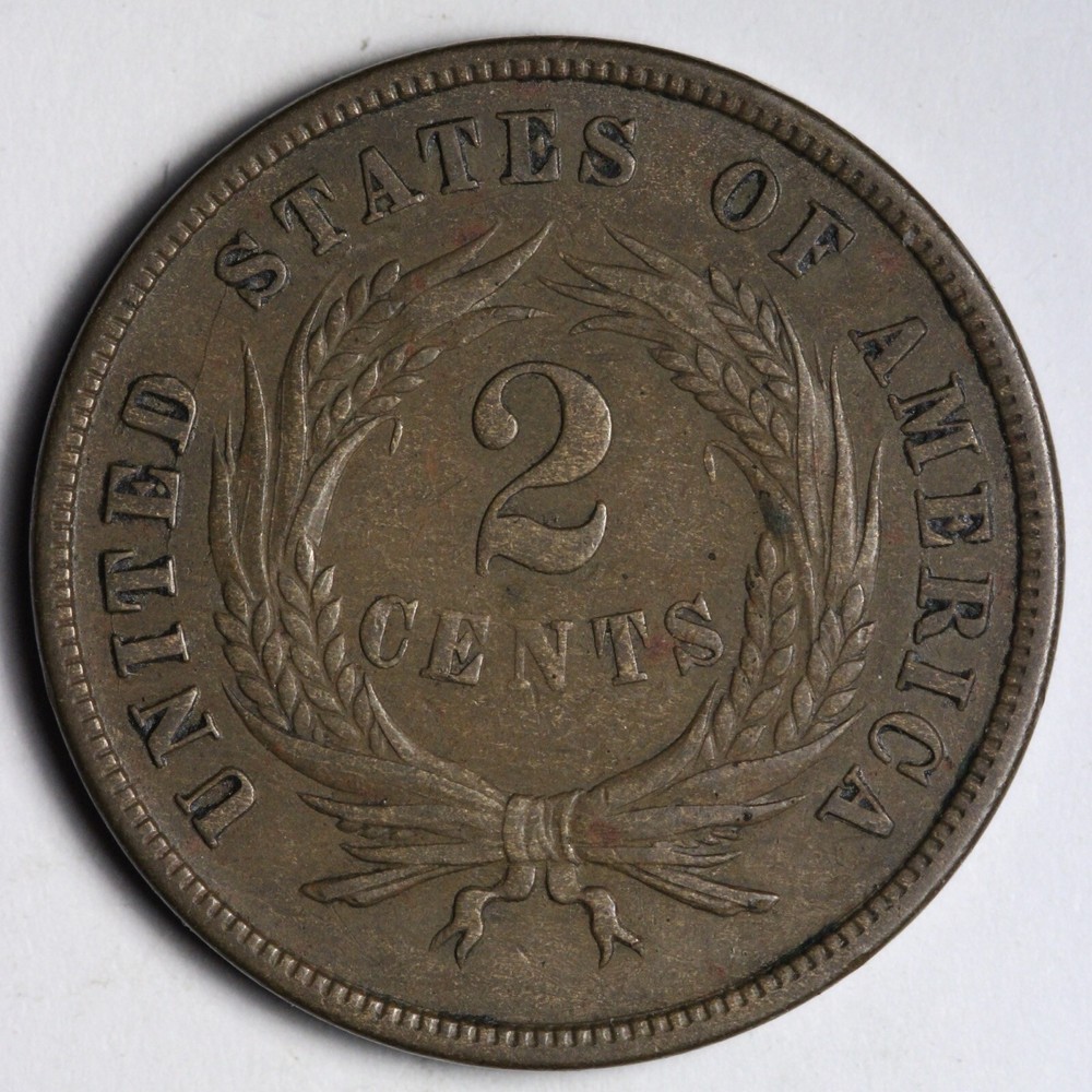 1868/1868 Two Cent Piece AU RPD E186 RAMM