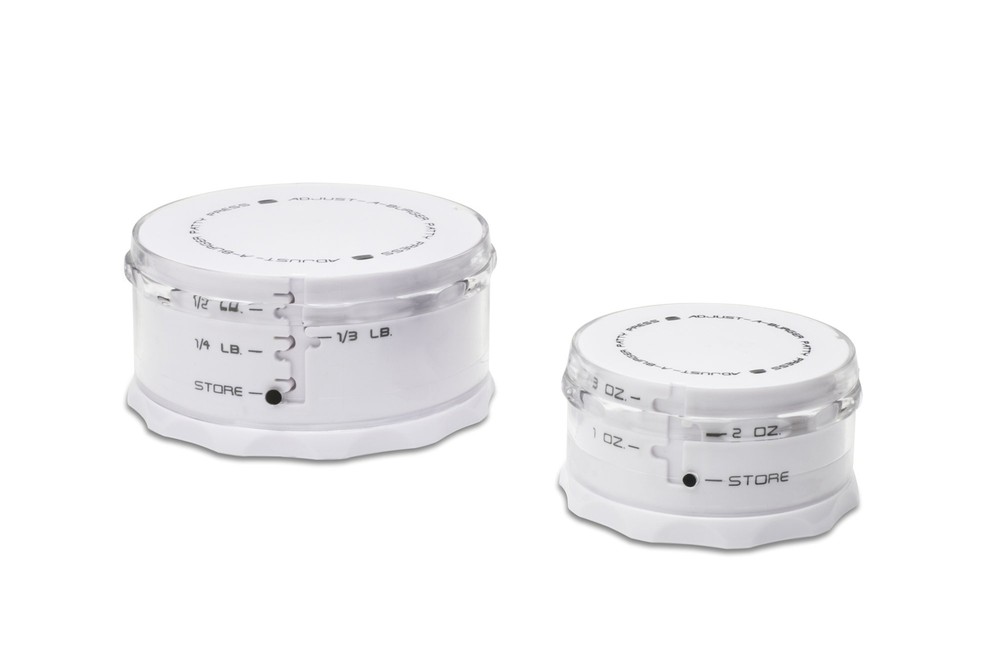 Adjust-A-Burger Press Set Plastic 2-Piece White