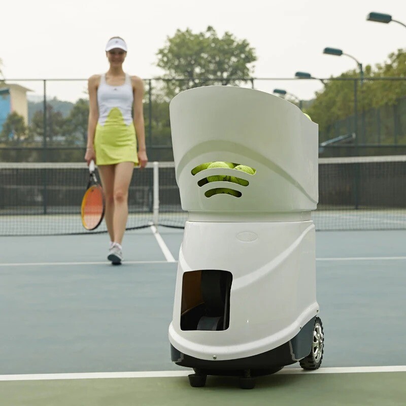 Intelligent Electronic Tennis Ball Machine Portable Tee with Remote Control