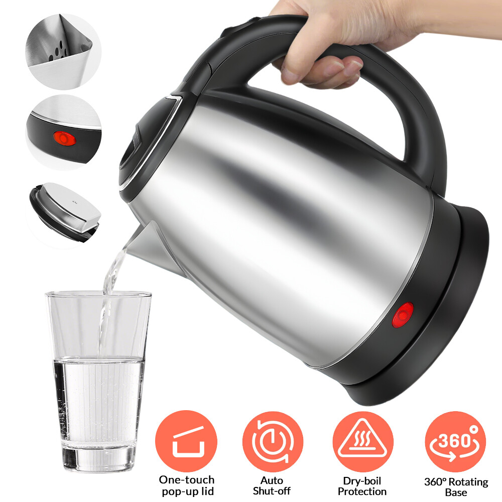 2.0L Hot Water Kettle Electric BPA-Free Stainless Steel Tea Kettle Electric NEW