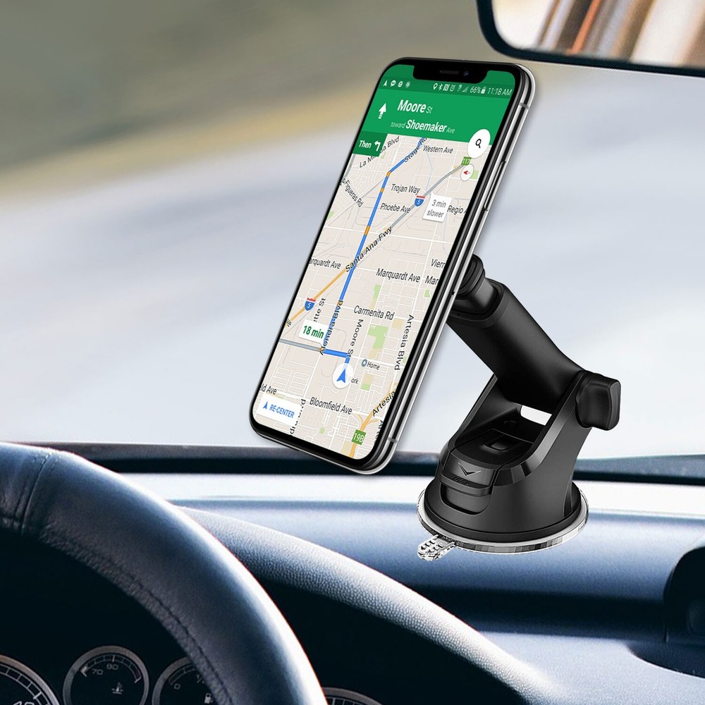 Cellet Magnetic Car Dashboard & Windshield Phone Mount with Telescoping Arm
