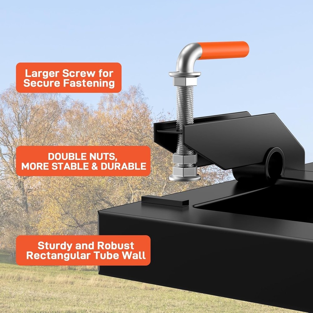 48" Clamp On Debris Fork Heavy Duty Trash Fork Fits Tractor Skid Steer Loader