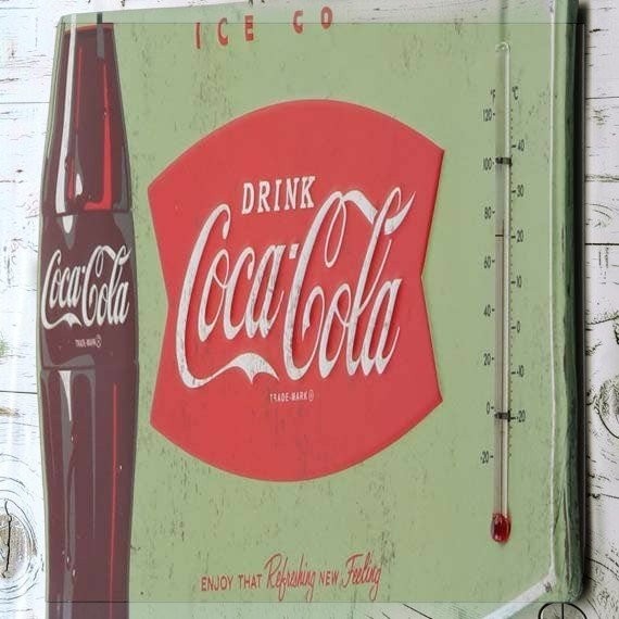 Coca-Cola Ice Cold Embossed Wall Thermometer