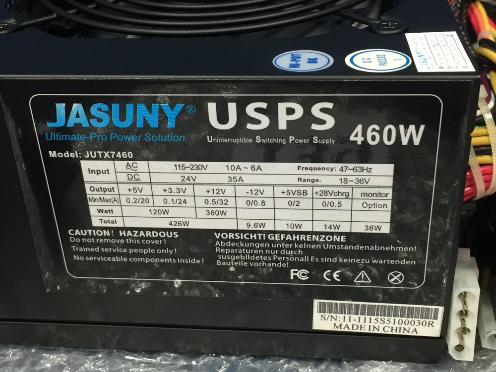 JASUNY JUTX7460 POWER SOLUTION