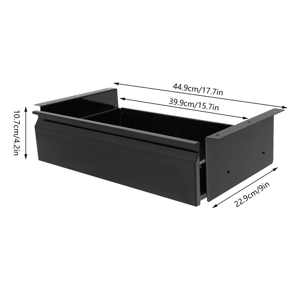 Under Desk Sliding Pull-Out Drawer Organizer for Office and Home Use
