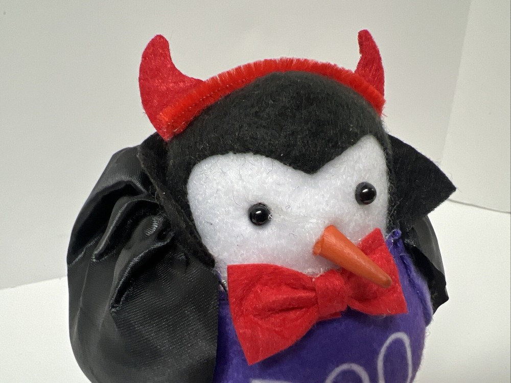 Bird Witch & Devil Vampire Birds With Tags - 2 Halloween Birds