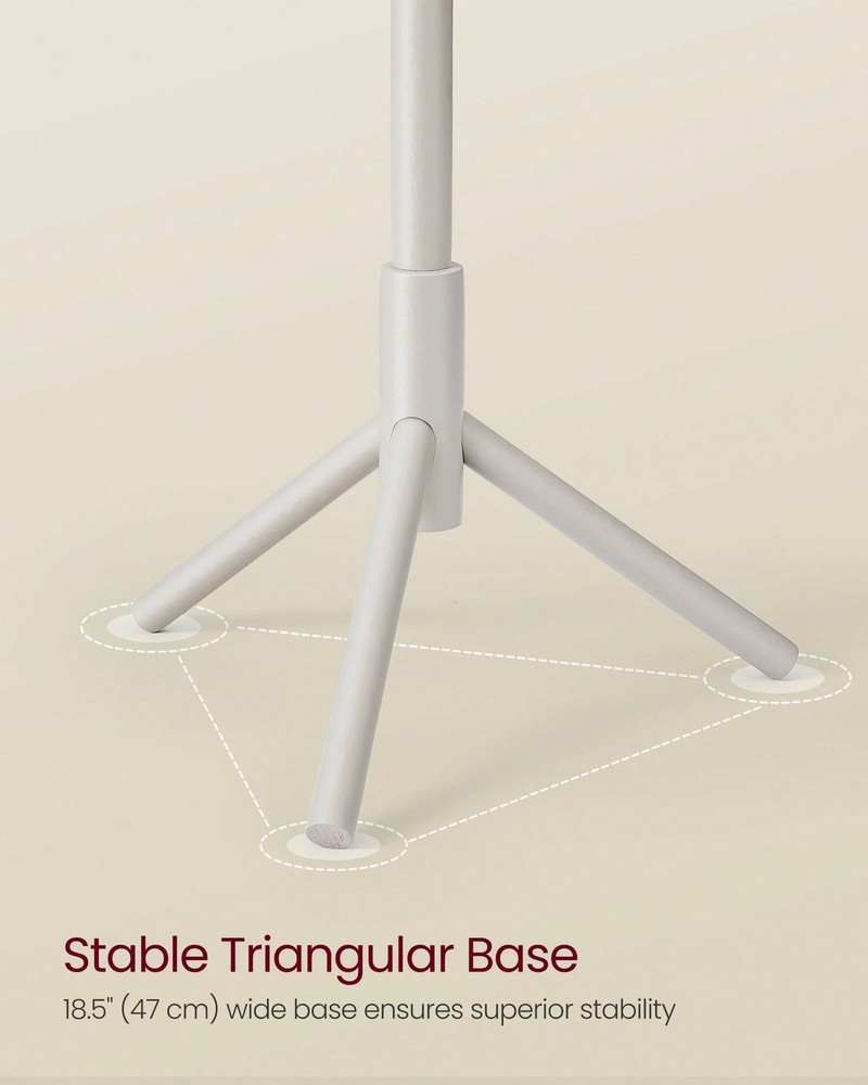 VASAGLE Solid Wood Coat Rack, Free Standing Tree-Shaped Coat Rack-FGQA