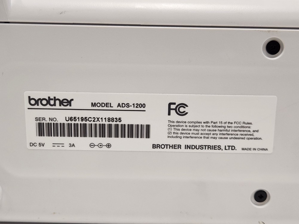 Brother ADS-1200 Sheetfed Document Scanner - Tested - No Adapter