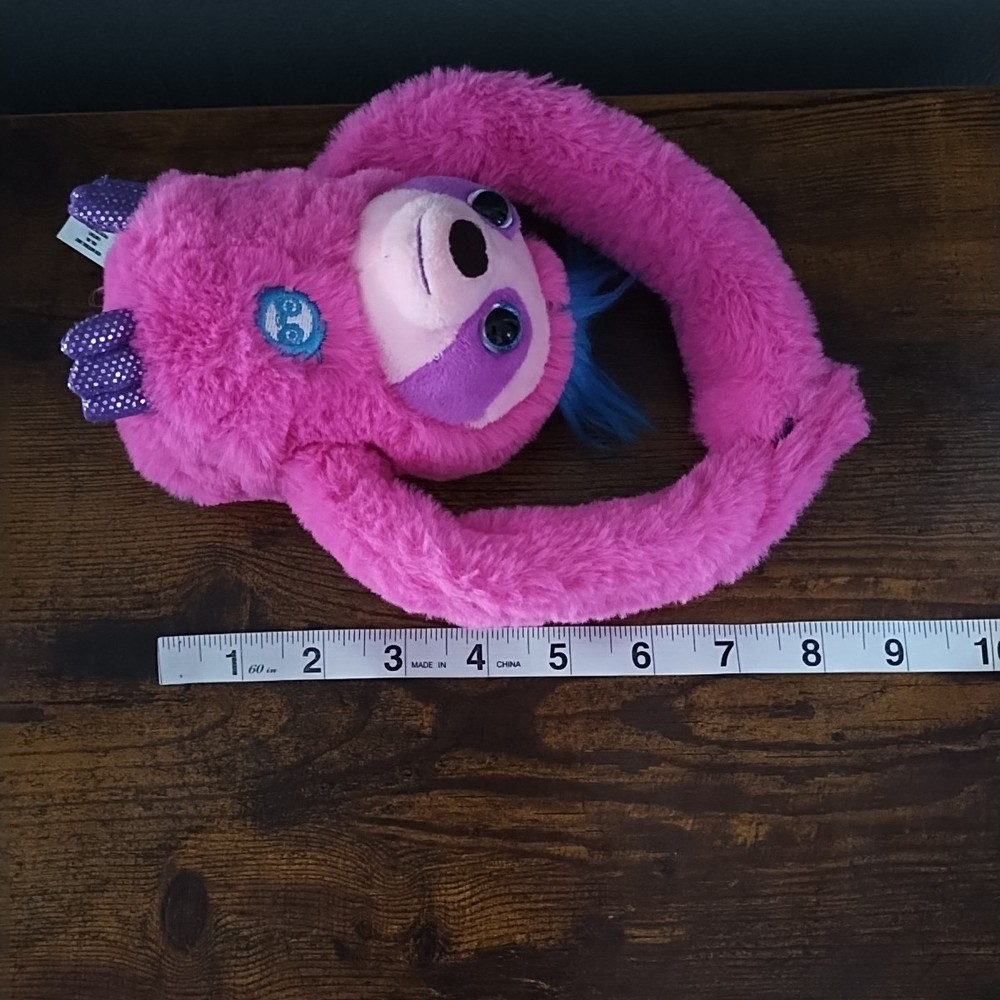 2019 EOLO Interactive Pink Hanging Monkey Sings Talks Plush Stuffed Toy