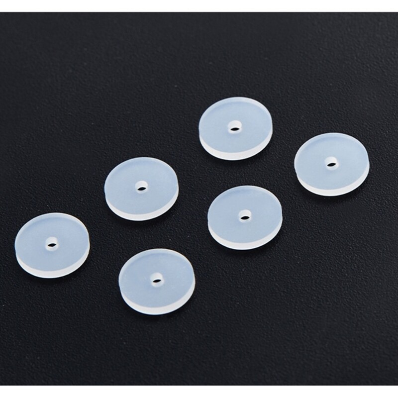 100pcs Silicone Earring Stopper Practical Earlobe Support Stabilizer Disc Pads