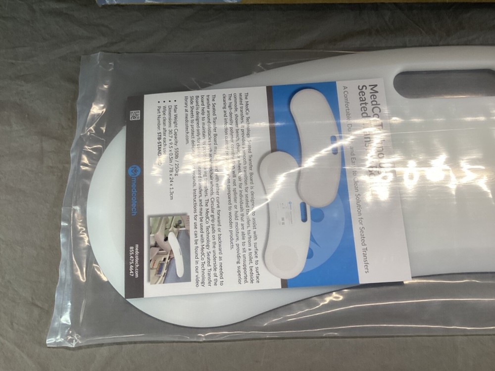 MedCo Technologies Premium Seated Slide Transfer Board STB-STANDARD White