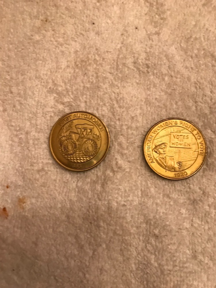 2 SUNOCO MILLENNIUM COIN SERIES NO.6 AND 8