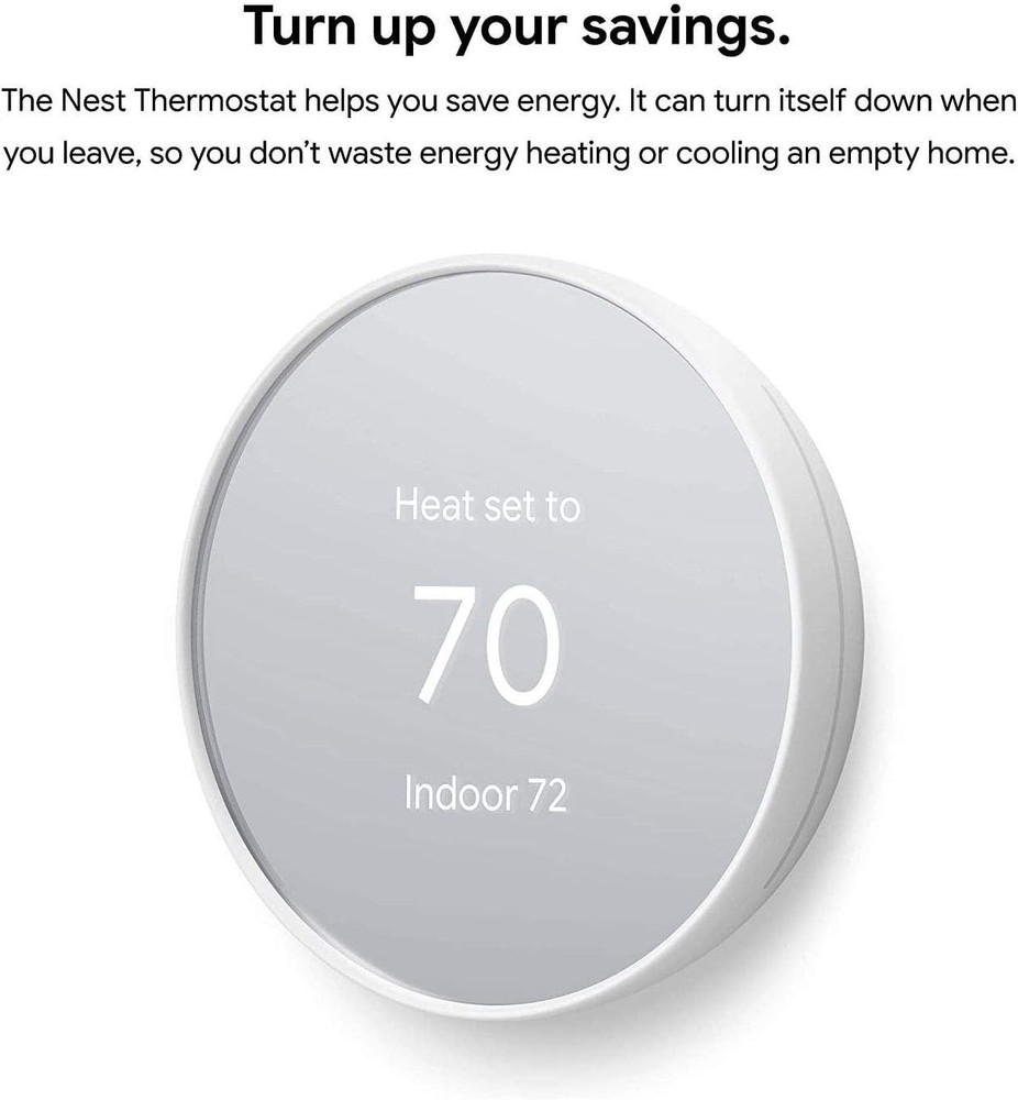 Google Nest Programmable Wifi Thermostat - Snow