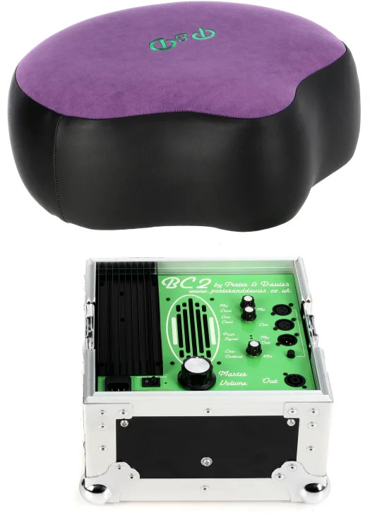 Porter & Davies BC2 Tactile Drum Monitor with Saddle Throne Top - Purple