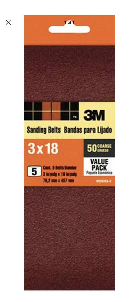 SANDING BELT 50G 18L 5PK