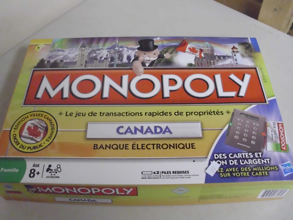 MONOPOLY CANADA EDITION BOARD GAME 6 REPLACEMENT PIECES ONLY