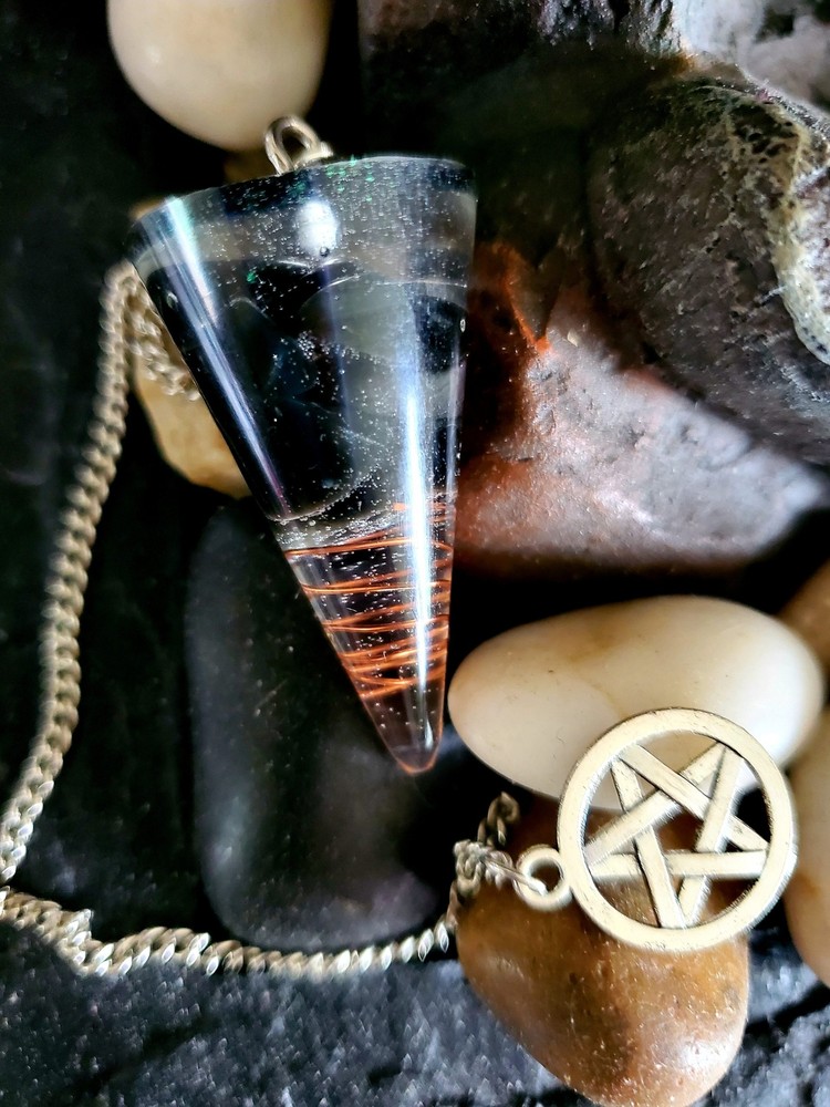 Black Obsidian Orgone Pendulum