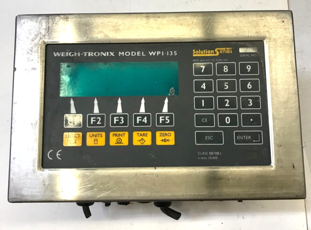 WEIGH - TRONIX WEIGHT PROGRESS INDICATOR MODLE WP1-135