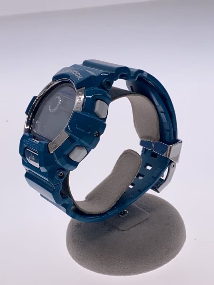 CASIO Solar Wristwatch G SHOCK Digital Rubber BLU BLU