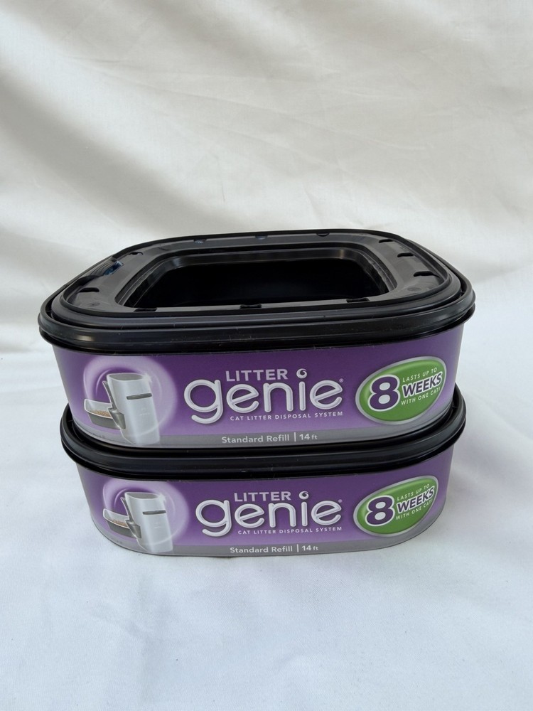 2 Pack Cat Litter Refill Bags Compatible w/Genie Standard & Plus Pails