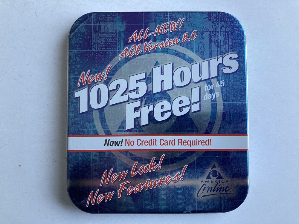 AOL America Online Version 8.0 Tin