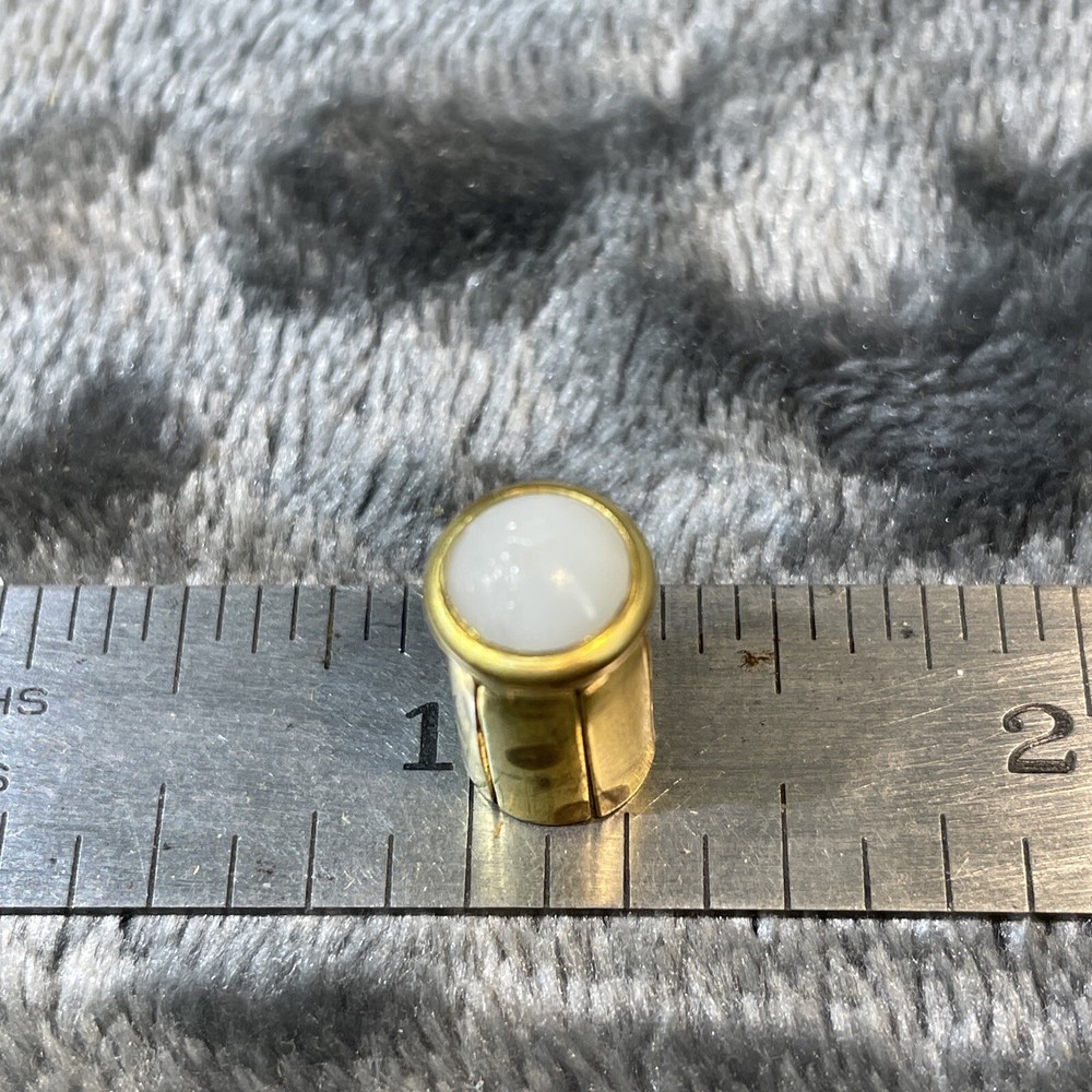 Vintage WHITE 8A Switchboard Lamp Cap NOS