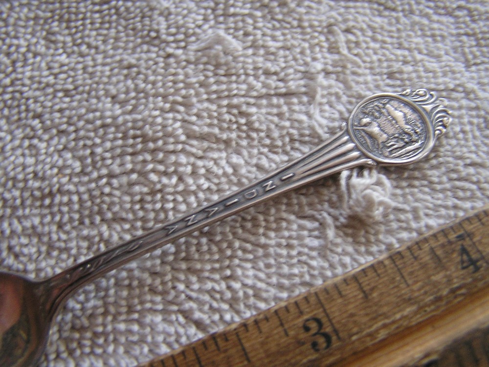 Sterling Silver Souvenir Spoon Indiana