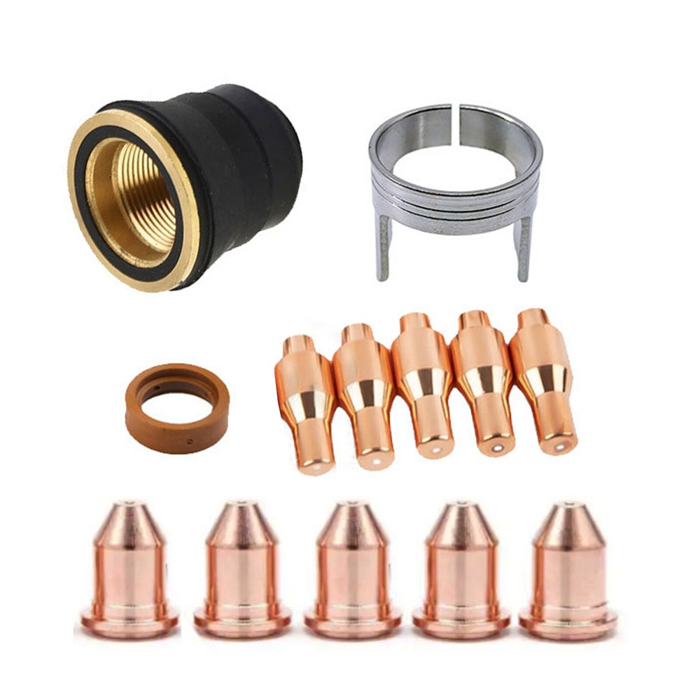 Titanium 45A Plasma Cutter Nozzle And Electrode Replacement Kit 13PCS
