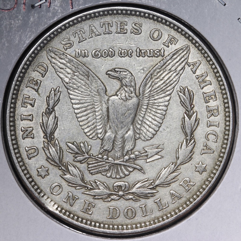 1921 CLIP ERROR Morgan Silver Dollar CHOICE E195 SHM