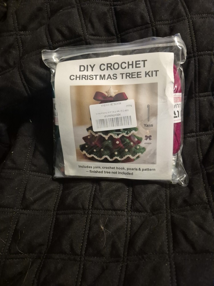 DIY Crochet Christmas Tree Kit designed for beginners.