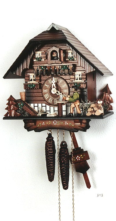 Cuckoo Clock Lumberjack House 1.0313.01.C NEW