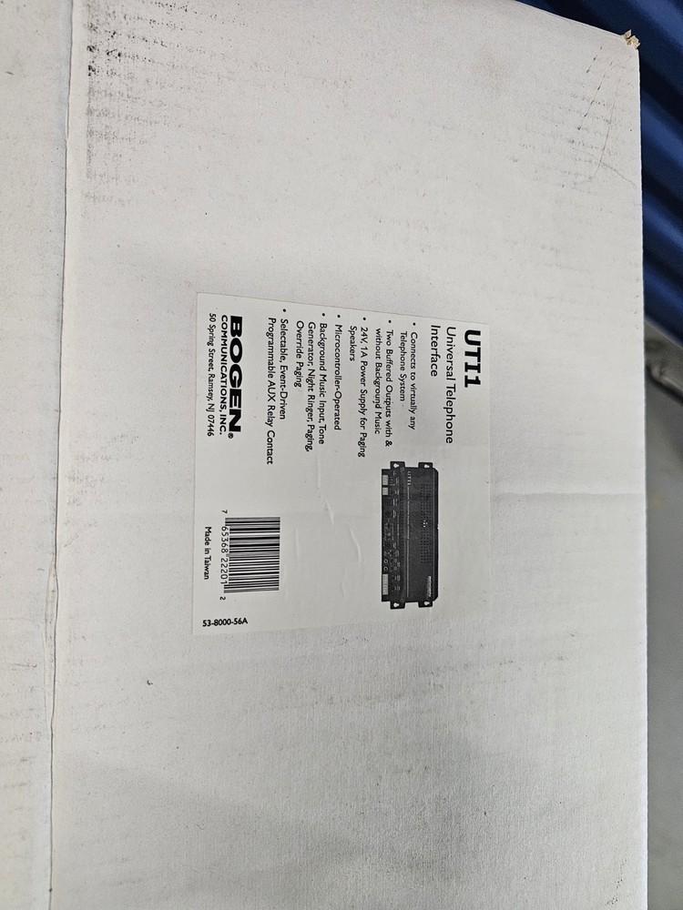 Bogen UTI1 Universal Telephone Interface (UTI1)