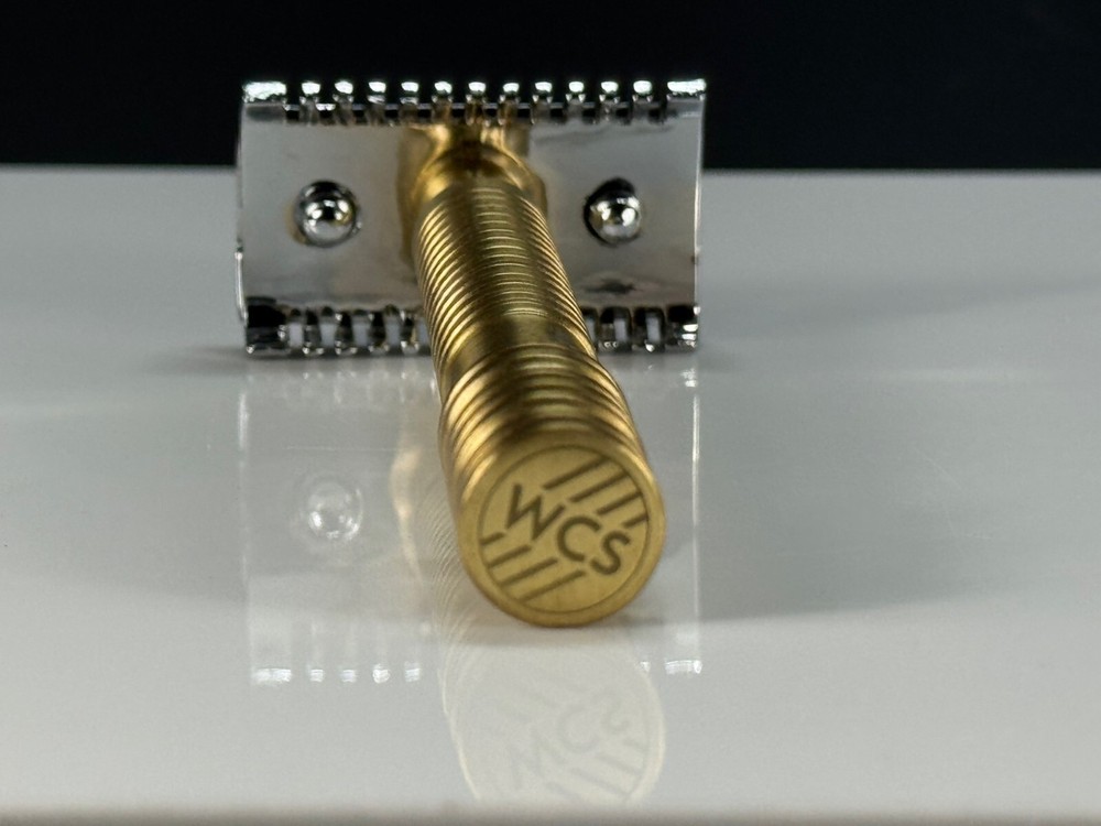 Vintage Collection Solid Brass CNC Handel Classic Shaving Razor 79BR,