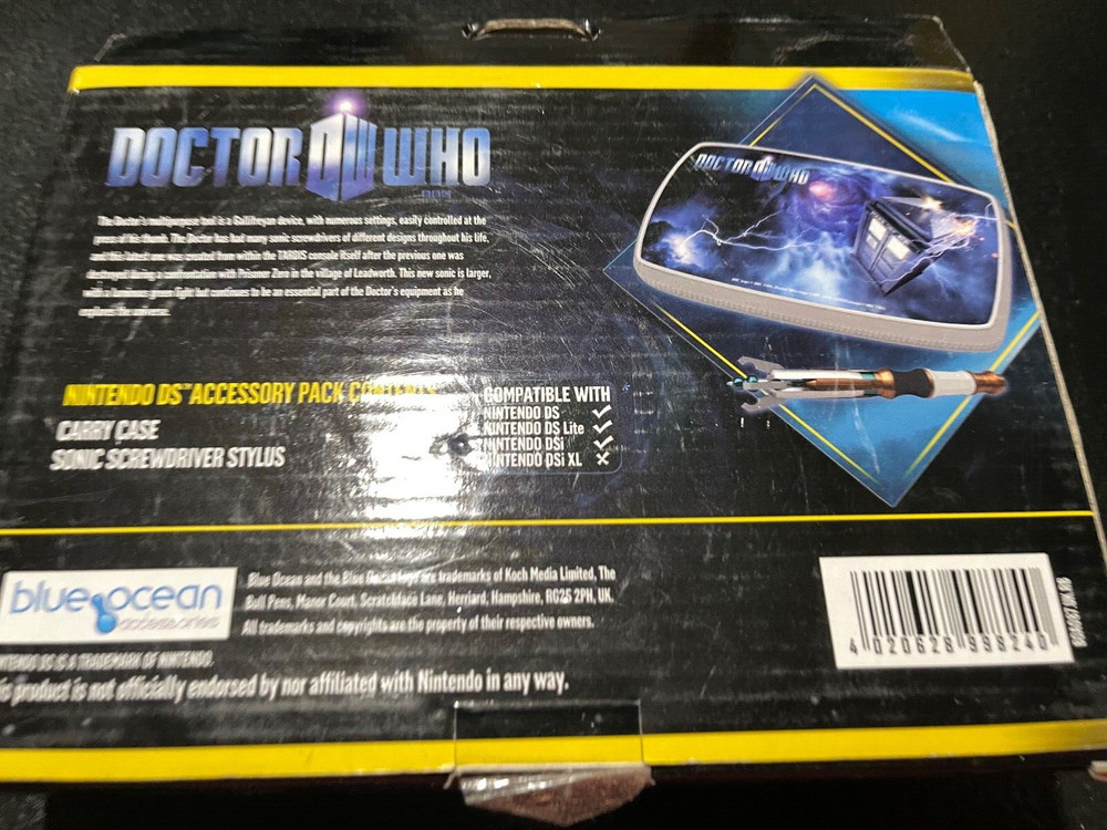 Doctor Who Nintendo DS Accessory Pack (box damaged)