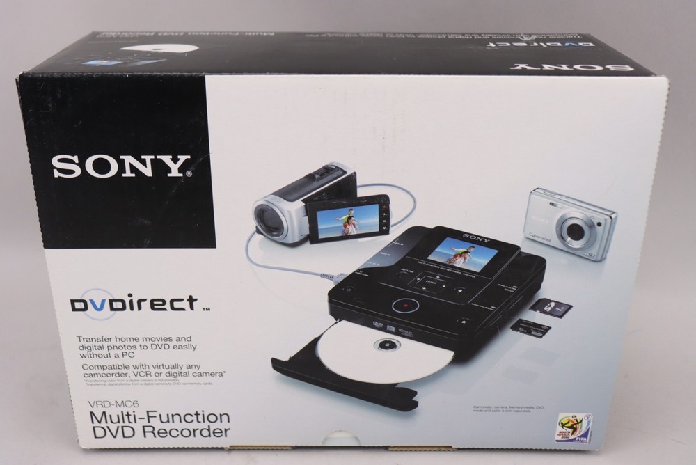New Sony VRD-MC6 Multi Function DVD Recorder Home Video Transfer + Accessories