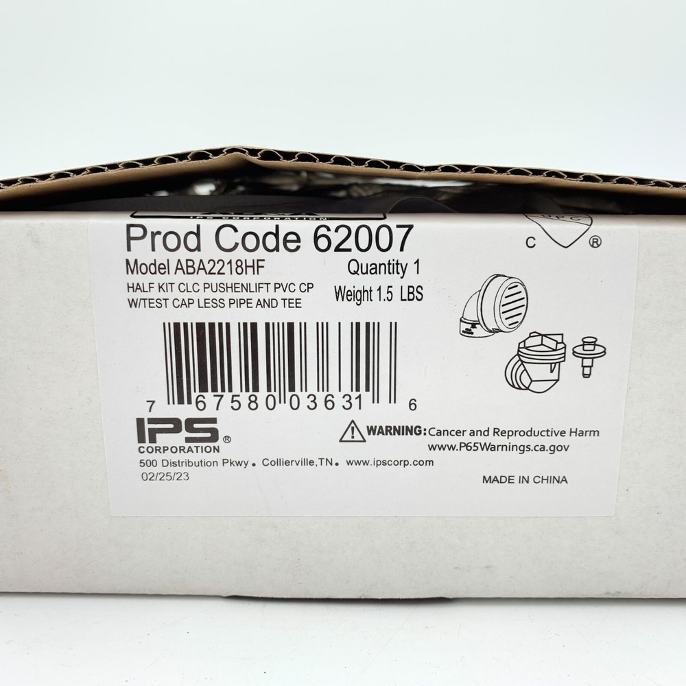 AB&A 62007 Classic Push-Pull Drain Kit Polished Chrome ABA2218HF IPS