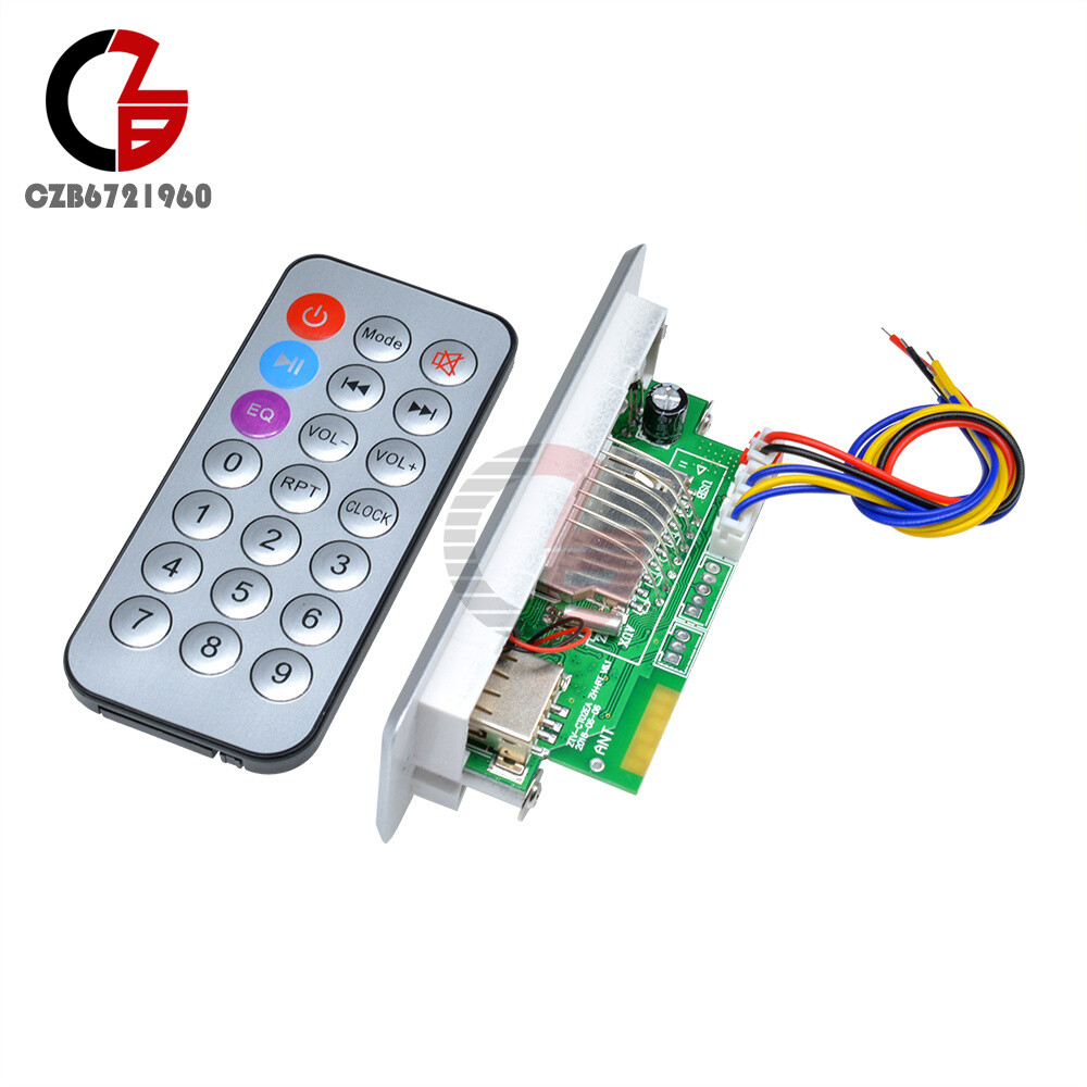 Mini 5V MP3 Decoder Board Bluetooth Controller Remote Amplifier 2*3W 3.6-5V
