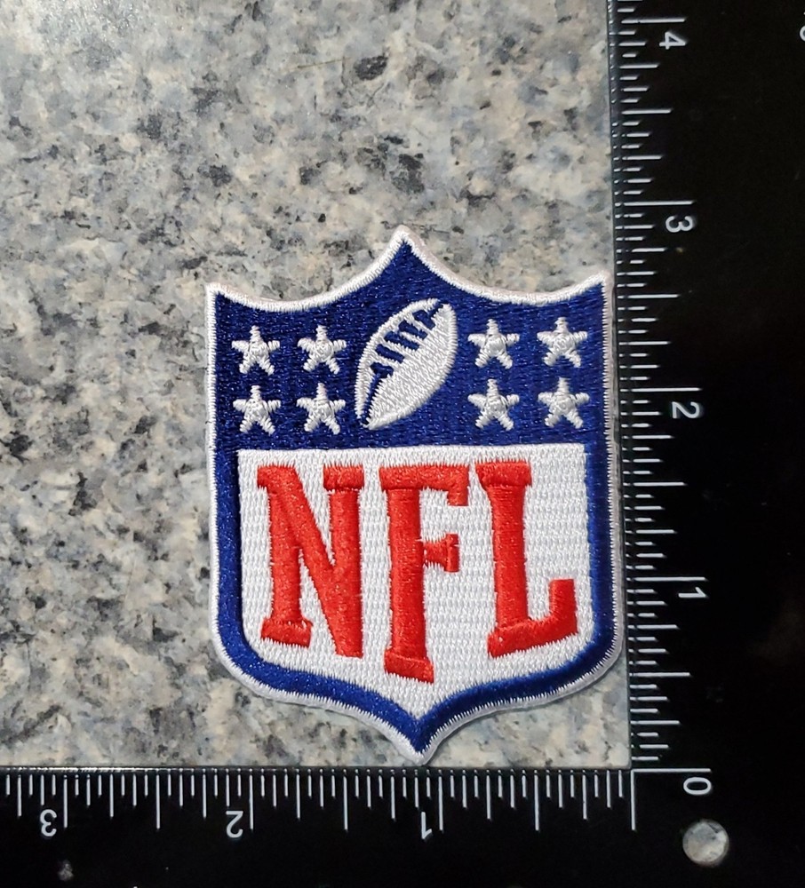 1990s Era NFL Logo Patch. Embroidered. Iron On. 3"x 2.25"