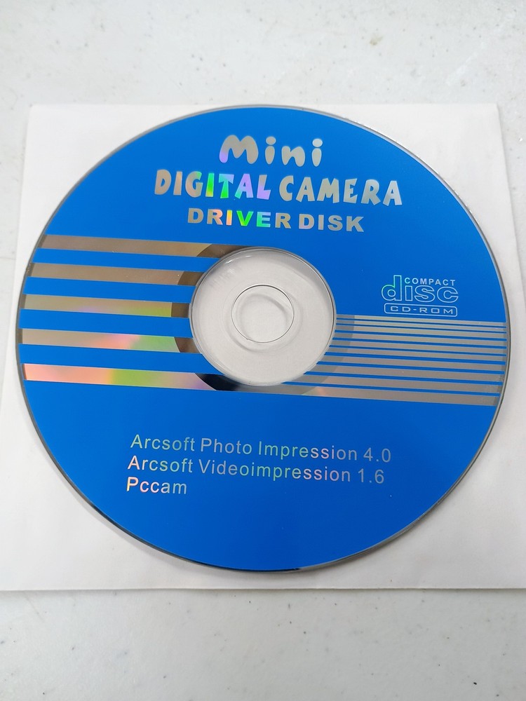 Mini Digital Camera Driver Disk CD-ROM Arcsoft Photo & Video Impression Software