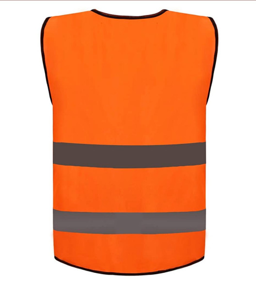 ZOJO High Visibility Reflective Safety Vests Adjustable Mesh 10 Pack