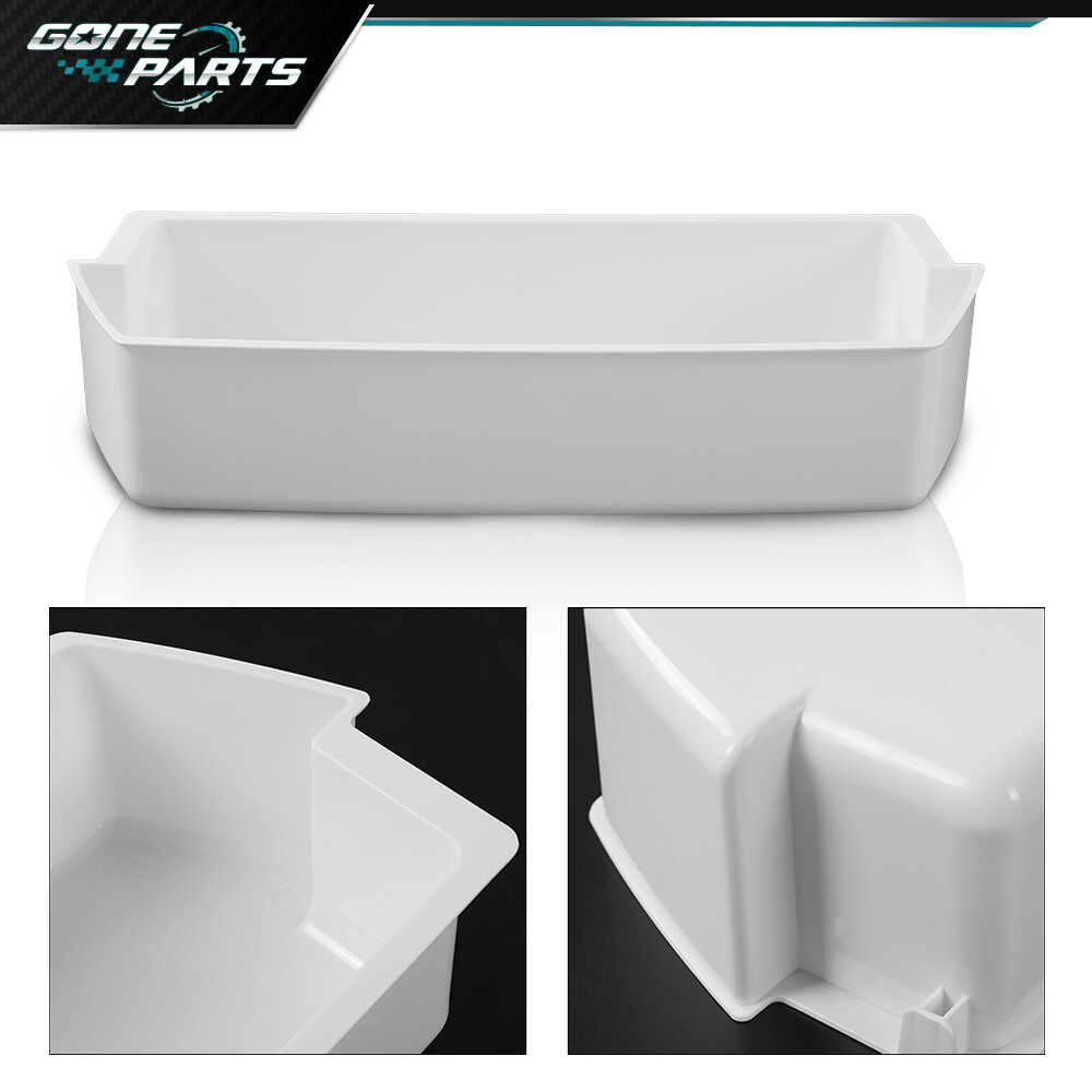 4 Packs White Shelf Bin Compatible with Kenmore Whirlpool Refrigerator