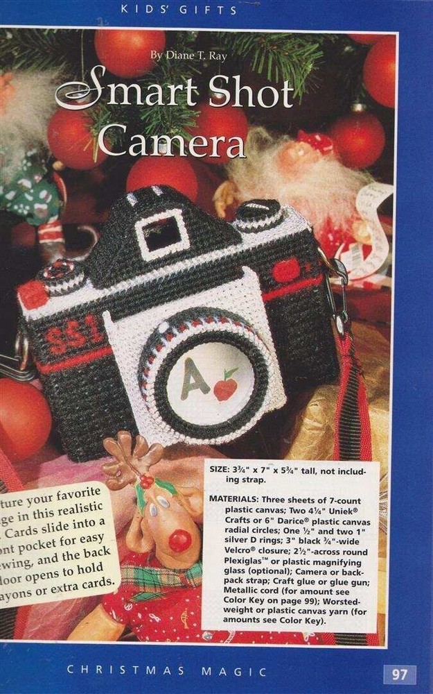 OOP!!VTG!!HB PLASTIC CANVAS CHRISTMAS MAGIC 58 PROJECTS