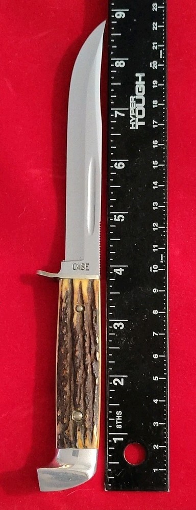 Old Case Stag Handle Fixed Blade Knife, Unused Beautiful Original Condition.