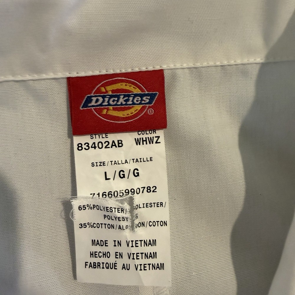 Dickies Medium Length White Lab Coat Size Large Never Worn