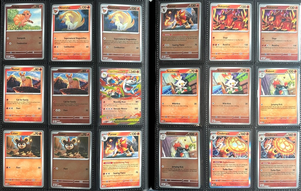 Mega Evolution Pokemon TCG Base Set with Reverse & EX - 254 Cards with Binder