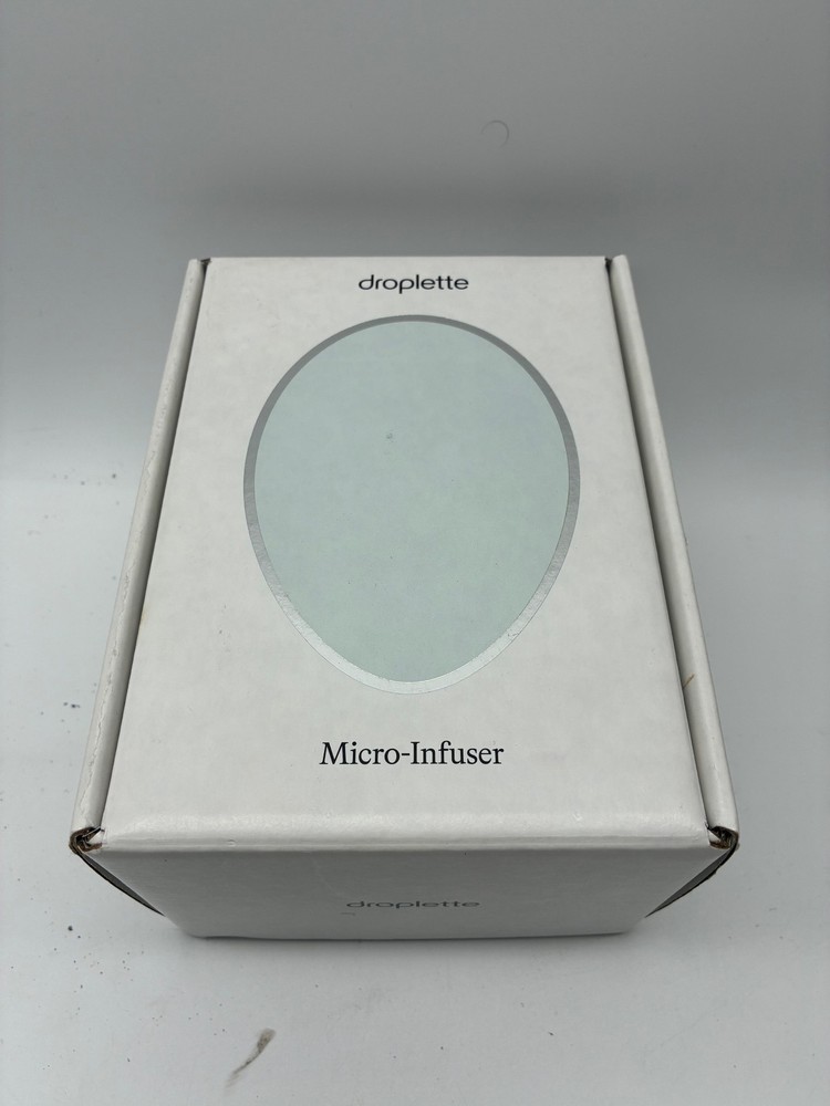 Droplette Micro-Infuser Skin Device Blue Charging Dock Power Adapter Kit Used